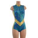 V Front Romper with Boy Cut Leg - Coquetry Clothing