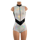 V Front Romper with Boy Cut Leg - Coquetry Clothing
