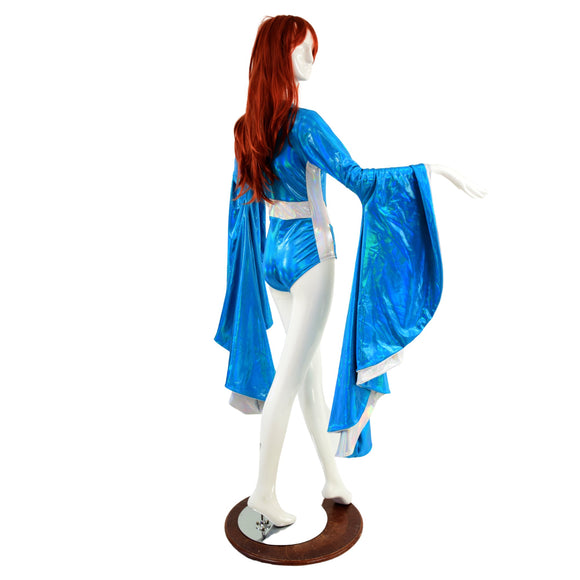 V Front Romper with Sorceress Sleeves - Coquetry Clothing