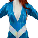 V Front Romper with Sorceress Sleeves - 3
