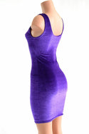 Velvet Bodycon Tank Dress - 3