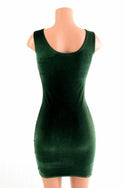 Velvet Bodycon Tank Dress - 4