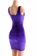 Velvet Bodycon Tank Dress - 2