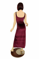 Velvet Double Slit Gown - Coquetry Clothing