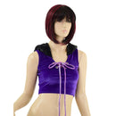 Velvet Forest Fox Crop Hoodie - Coquetry Clothing