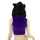 Velvet Forest Fox Crop Hoodie - Coquetry Clothing