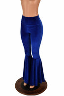 Velvet High Waist Bell Bottom Flares - Coquetry Clothing