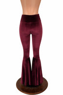 Velvet High Waist Bell Bottom Flares - Coquetry Clothing