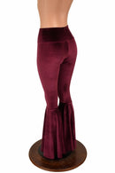 Velvet High Waist Bell Bottom Flares - Coquetry Clothing