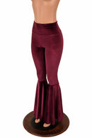 Velvet High Waist Bell Bottom Flares - Coquetry Clothing