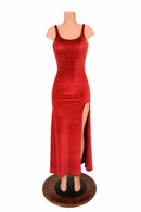 Velvet Slit Gown - Coquetry Clothing
