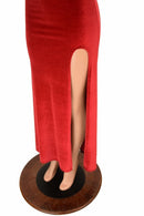 Velvet Slit Gown - Coquetry Clothing