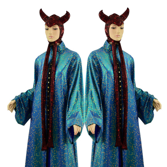 Vintage Style Devil Bonnet in Primeval Red (Hood only, Cloak Sold Separately) - Coquetry Clothing