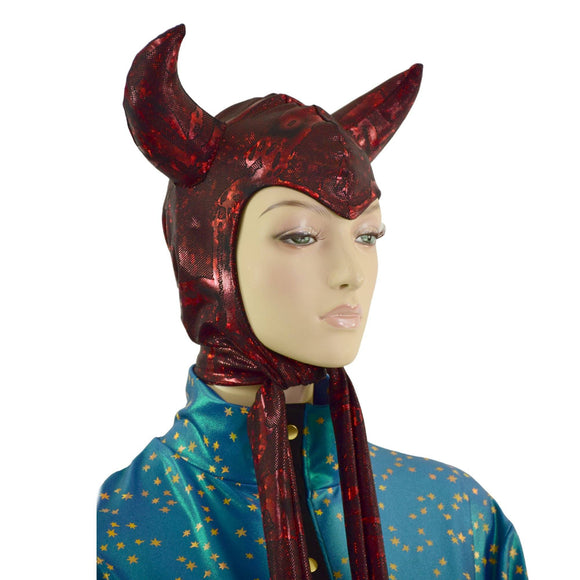 Vintage Style Devil Bonnet in Primeval Red (Hood only, Cloak Sold Separately) - Coquetry Clothing