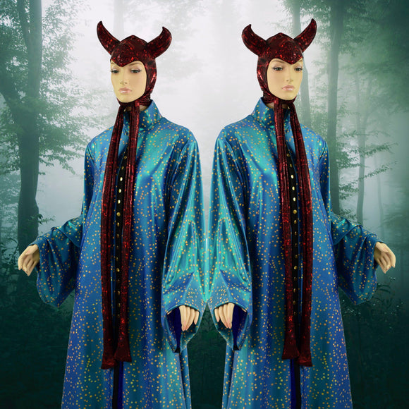 Vintage Style Devil Bonnet in Primeval Red (Hood only, Cloak Sold Separately) - Coquetry Clothing