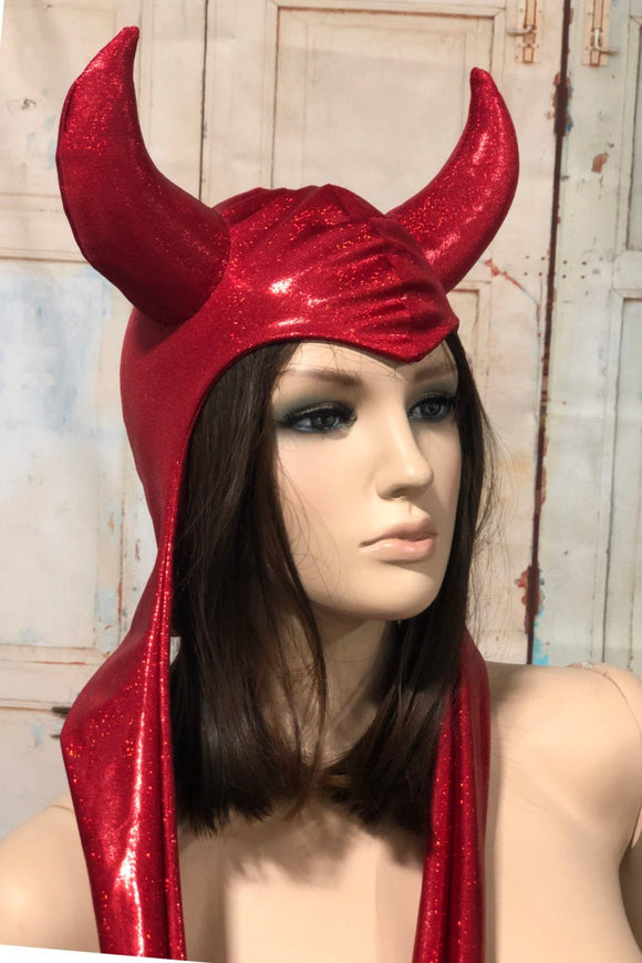 Vintage Style Devil Hood - Coquetry Clothing