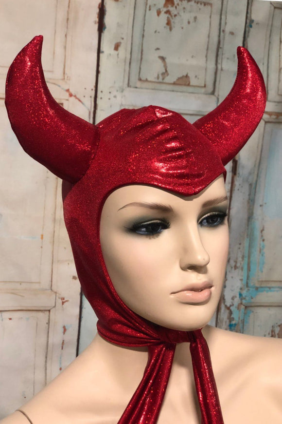 Vintage Style Devil Hood - Coquetry Clothing