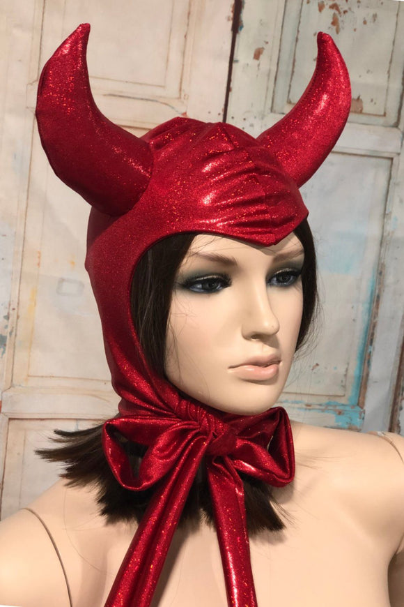 Vintage Style Devil Hood - Coquetry Clothing