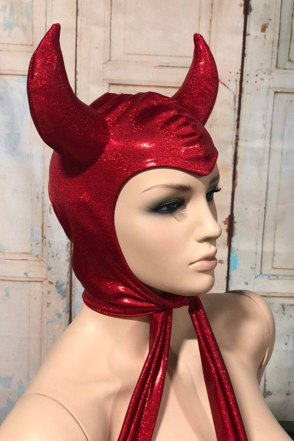 Vintage Style Devil Hood - Coquetry Clothing