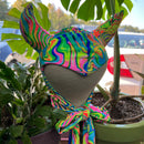 Vintage Style Devil Hood in Neon Flux - Coquetry Clothing