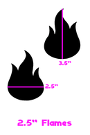 Warm Tone Flame Pasties - Coquetry Clothing