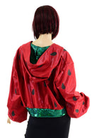 Watermelon Balloon Sleeve Jacket - Coquetry Clothing