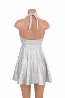 White "Marilyn" Halter Skater Dress - Coquetry Clothing