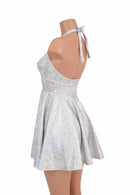 White "Marilyn" Halter Skater Dress - Coquetry Clothing