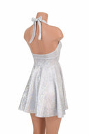White "Marilyn" Halter Skater Dress - Coquetry Clothing