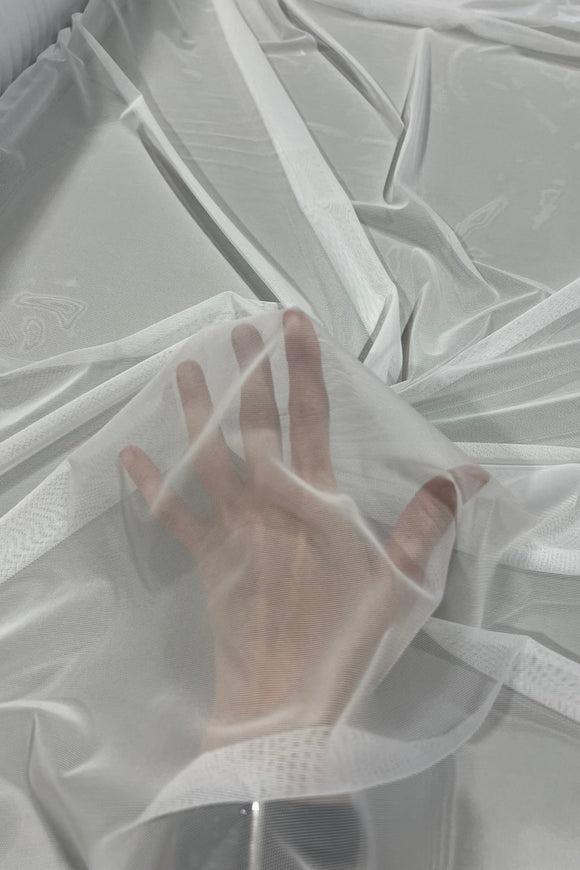 White Mesh Fabric - Coquetry Clothing