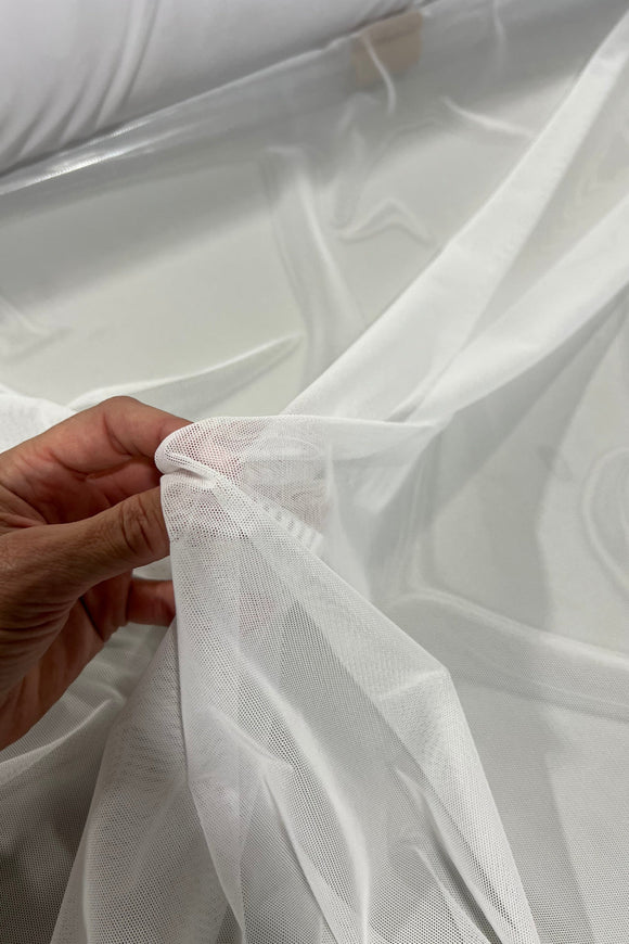 White Mesh Fabric - Coquetry Clothing