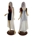 White Mesh Hooded Racerback Duster - Coquetry Clothing