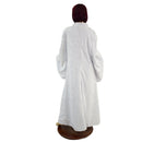 White Minky Robe with Red Sparkly Jewel Liner - Coquetry Clothing