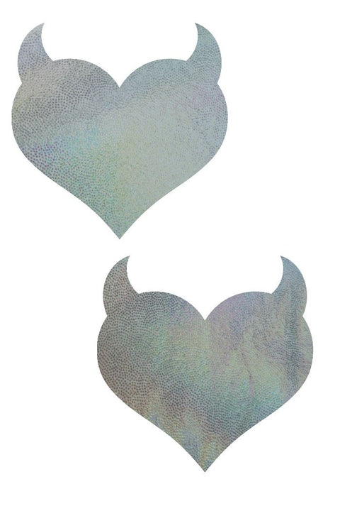 Flashbulb Devil Heart Pasties - Coquetry Clothing