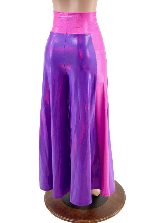 Wide Leg Pants with Side Panels and Pockets - Coquetry Clothing