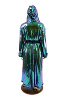 Womens Long Minky Faux Fur Duster with Tie Belt - Coquetry Clothing