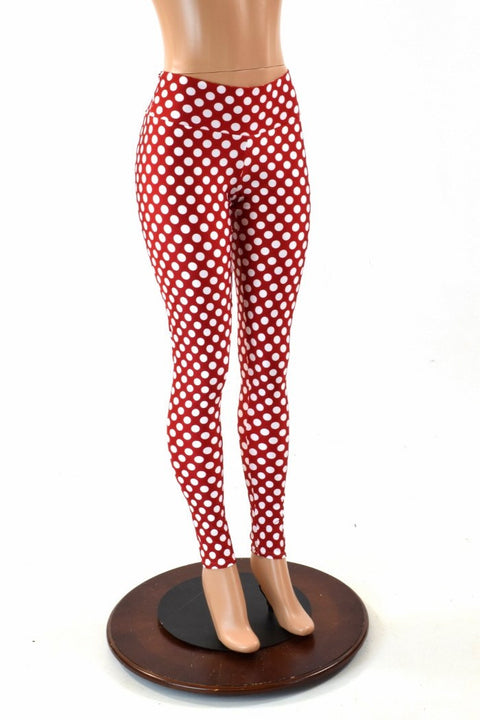 Polka Dot High Waist Minnie Leggings - Coquetry Clothing