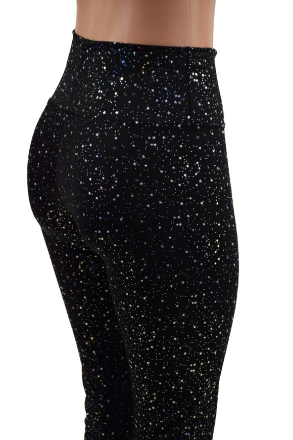 XL Ready to Ship Star Noir High Waist Bell Bottom Flares - Coquetry Clothing