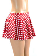 XS Ready to Ship Polka Dot Minnie Rave Skirt - Coquetry Clothing
