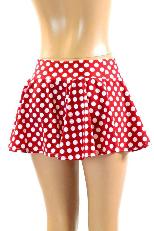 XXS Ready to Ship Polka Dot Minnie Rave Skirt - 3
