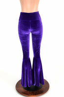 XS Ready to Ship Velvet High Waist Bell Bottom Flares - Coquetry Clothing