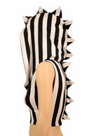 Zebra Zipper Front Crop Top - Coquetry Clothing