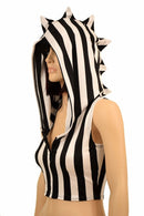 Zebra Zipper Front Crop Top - Coquetry Clothing