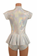 Zipper Front Ruffle Rump Romper - Coquetry Clothing
