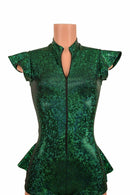 Zipper Front Ruffle Rump Romper - Coquetry Clothing
