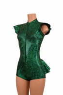 Zipper Front Ruffle Rump Romper - Coquetry Clothing